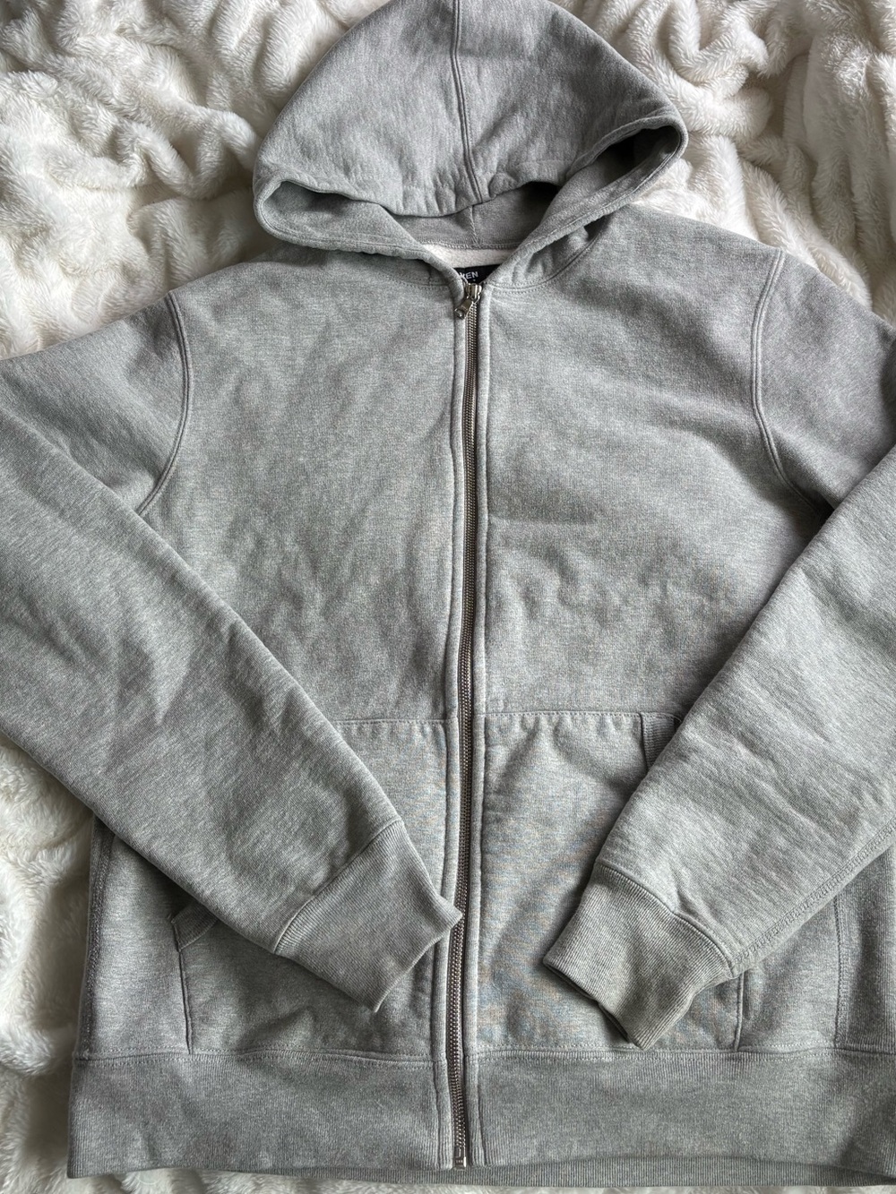 Haven Men's Zip-Up Hoodie - Light Gray
